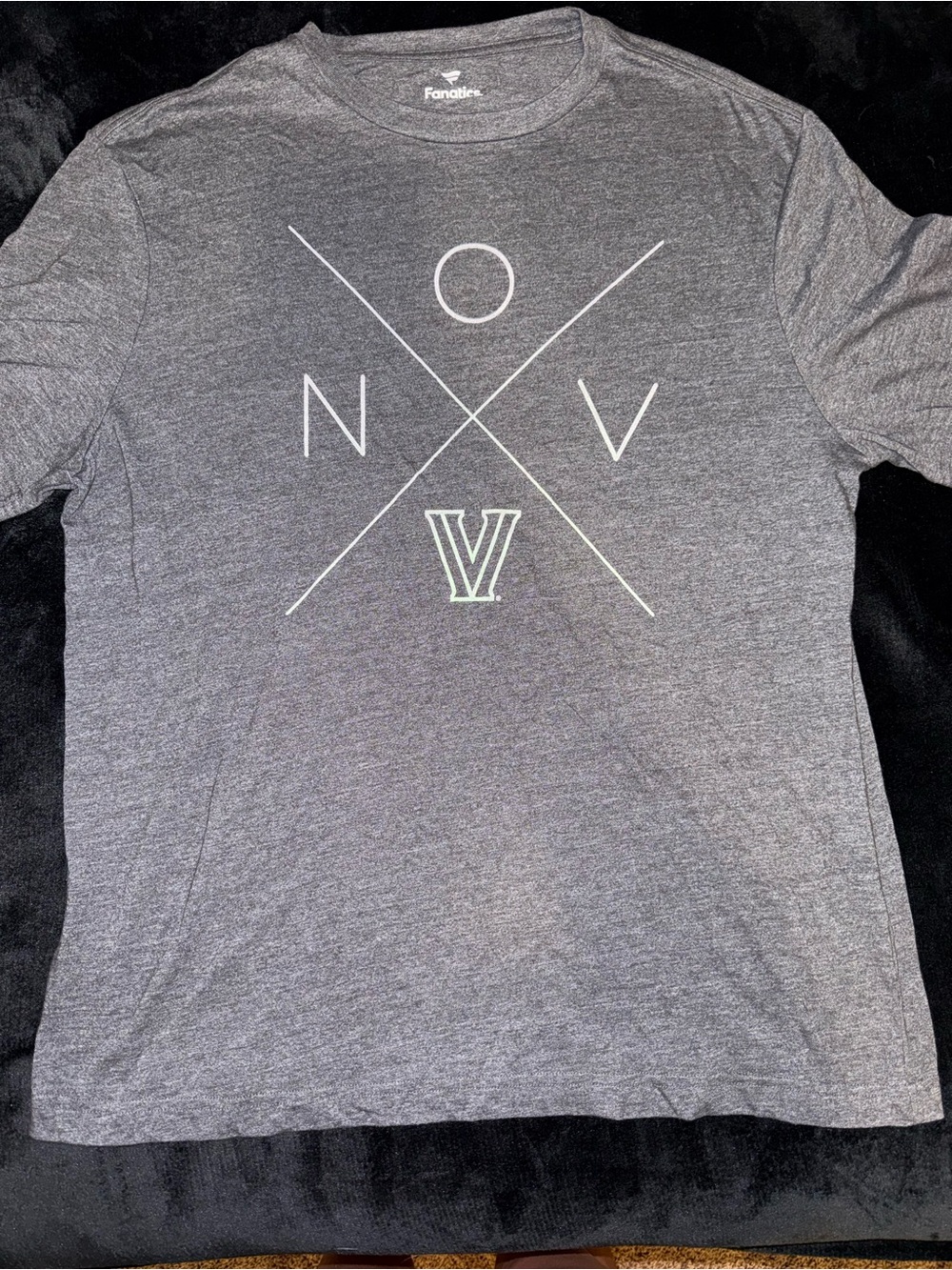 Fanatics Men's Gray NOV V Graphic Short-Sleeve Tee